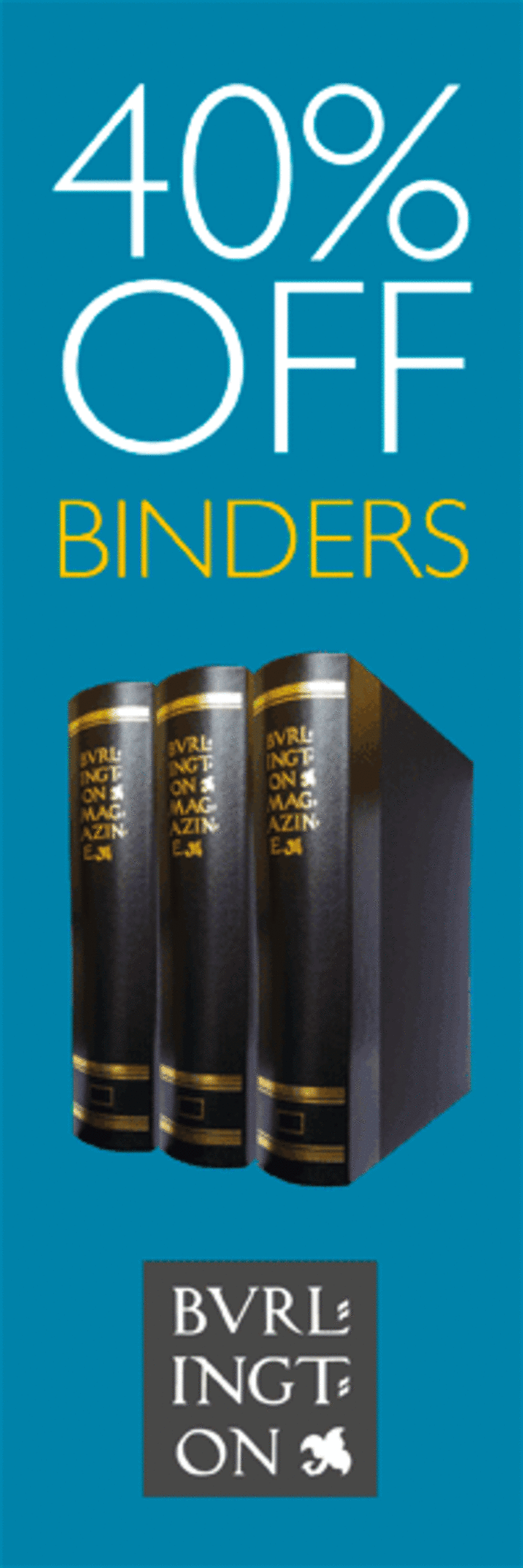 Binders 40% Off