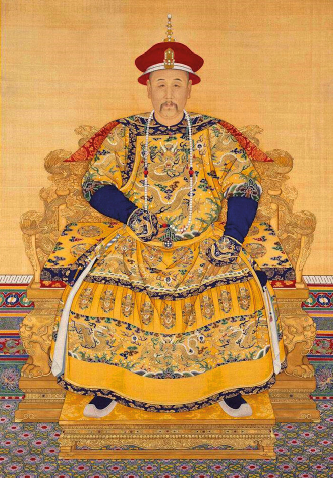 Portrait of the Yongzheng Emperor in court dress. 