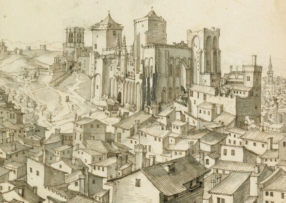 Detail of De la ville d’Avignon et par dela: Veüe de la Ville d’Avignon et des environs