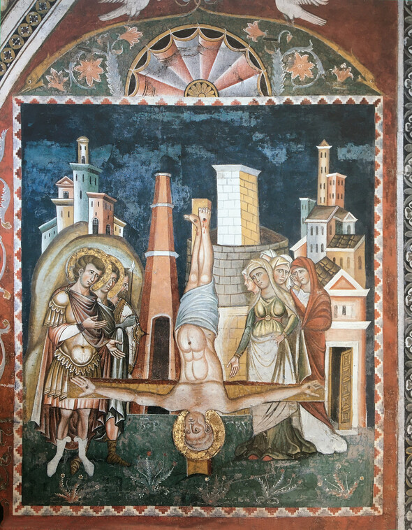  Crucifixion of St Peter. c.1277–80. Fresco.