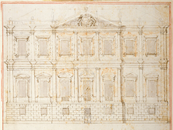 Design for the Banqueting House, Whitehall, by Inigo Jones. c.1619