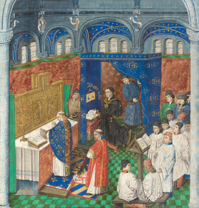 Philip the Good attending mass, 