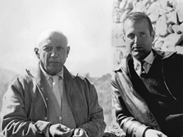 Pablo Picasso with John Richardson