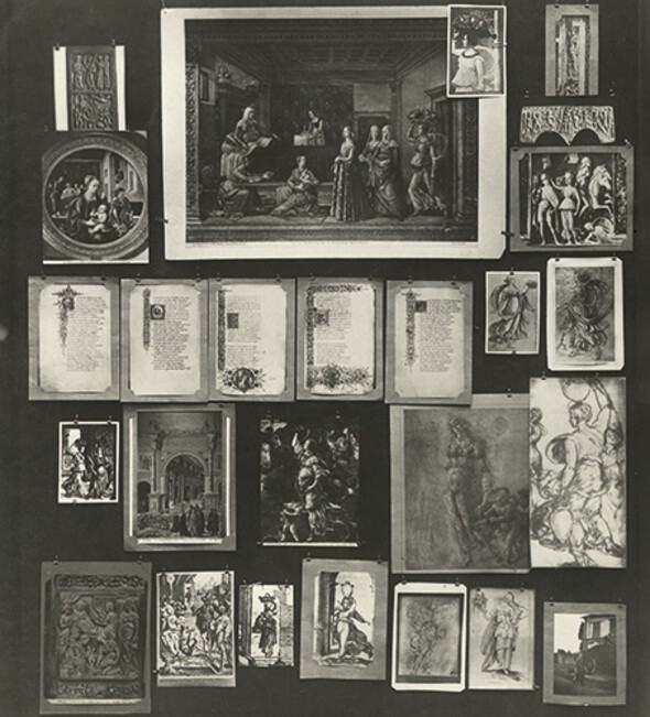 An unnumbered panel of the so-called Penultimate Version of the Mnemosyne Picture Atlas, showing the