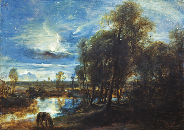 The leaping horse (full-scale sketch), by John Constable. 1824–25. 129.4 by 188 cm. (Victoria and Albert Museum, London).