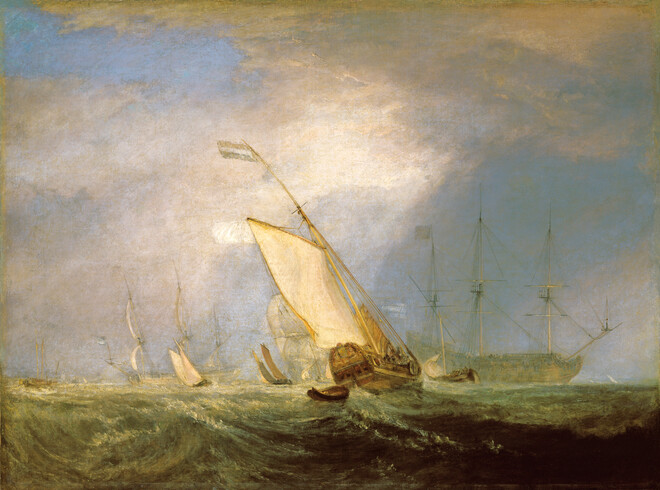 Van Tromp’s Shallop, at the Entrance of the Scheldt (previously mistitled Van Tromp Returning after the Battle off the Dogger Bank)