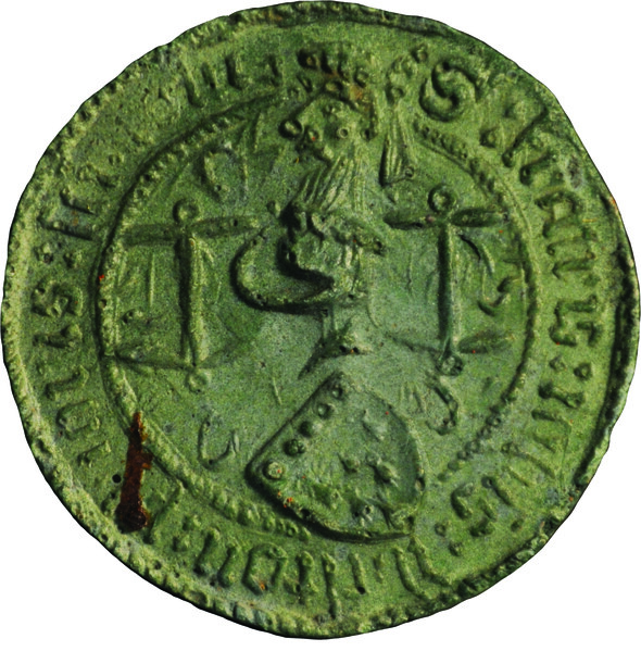 Cast of original of a seal of John Weston