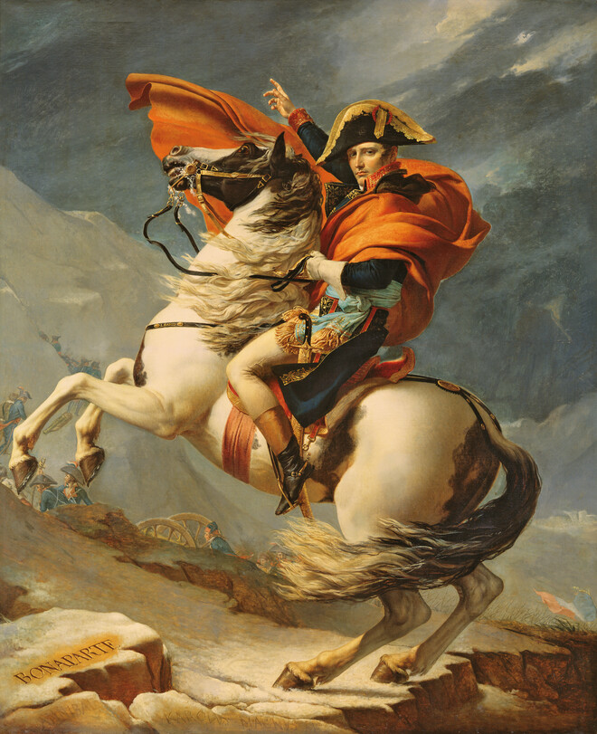 Napoleon crossing the Alps